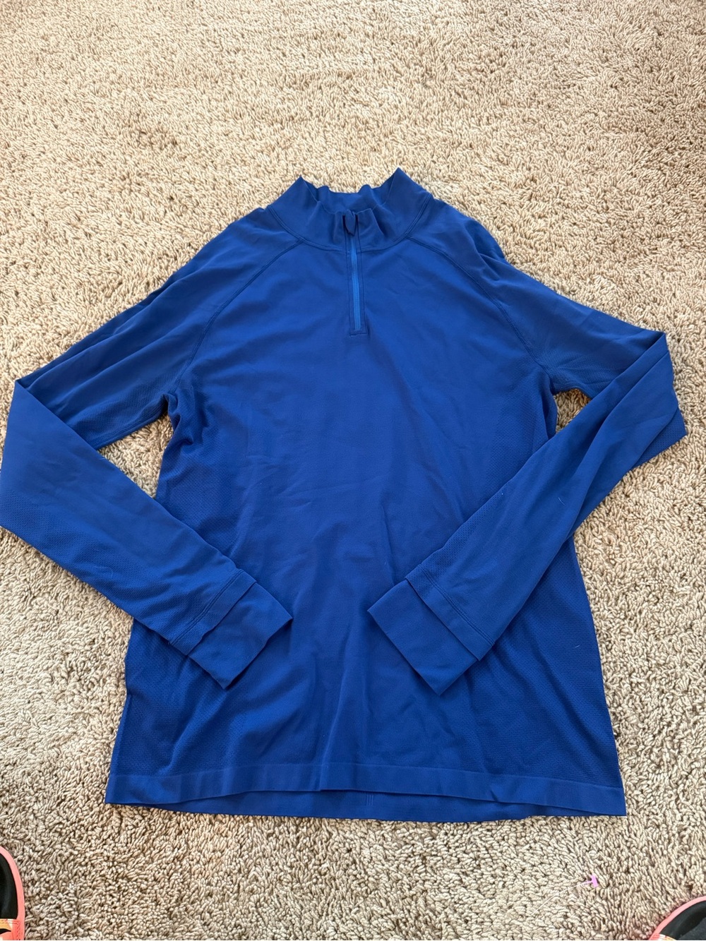 Fabletics Men's Long-Sleeve Half-Zip Top - Royal Blue